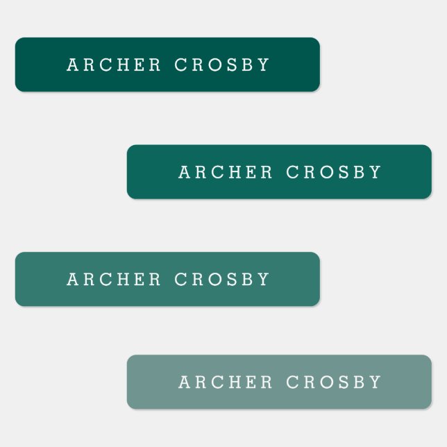 Modern Colourful Waterproof Name (Group)