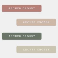 Modern Colourful Waterproof Name