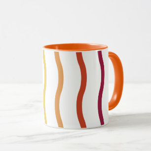 Modern Colourful Wave Pattern Mug