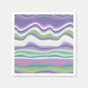 Modern Colourful Wavy Pattern Napkin