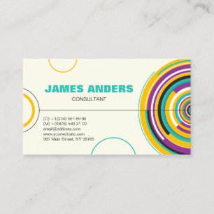 Modern Colours Abstract Professional Business Card