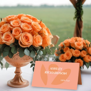 Modern Colours Collage  Place Card