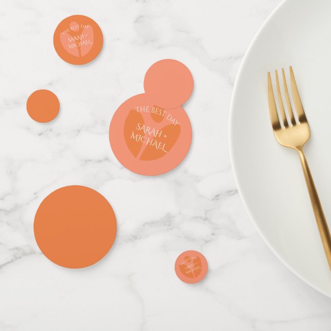 Modern Colours Collage Wedding  Confetti (Group)