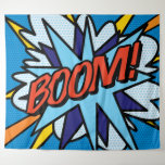 Modern Comic Book Pop Art BOOM Tapestry<br><div class="desc">A fun,  cool and trendy retro comic book pop art design that puts the wham,  zap,  pow into any superhero's day. Designed by Thisisnotme©</div>