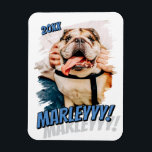 Modern Comic Simple Grunge Custom Pet Photo Magnet<br><div class="desc">This simple and classic design is composed of serif typography and add a custom photo of your pet.</div>