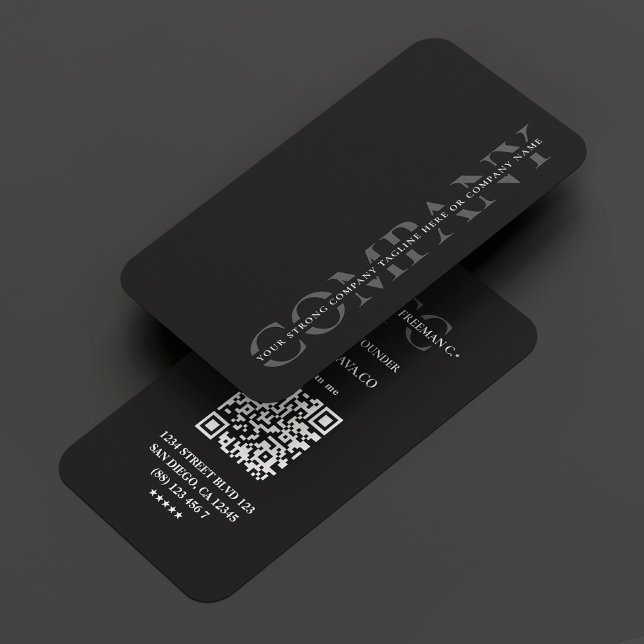 Modern Company Dark Grey Monogram Professional Business Card (Modern Company Dark Grey Monogram Professional Business Card
)
