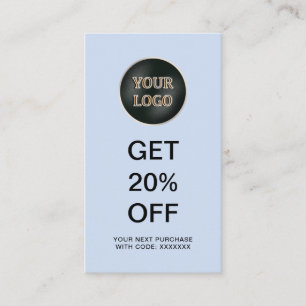 Modern Company Logo   Business Promotional Discount Card
