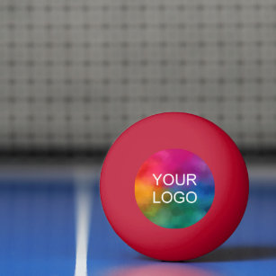 Modern Company Logo Emblem Template Red Ping Pong Ball