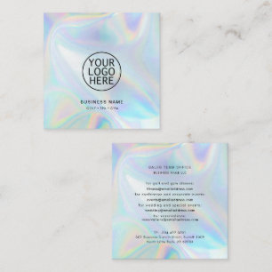 Modern Company Logo Modern Minimalist Custom Square Business Card