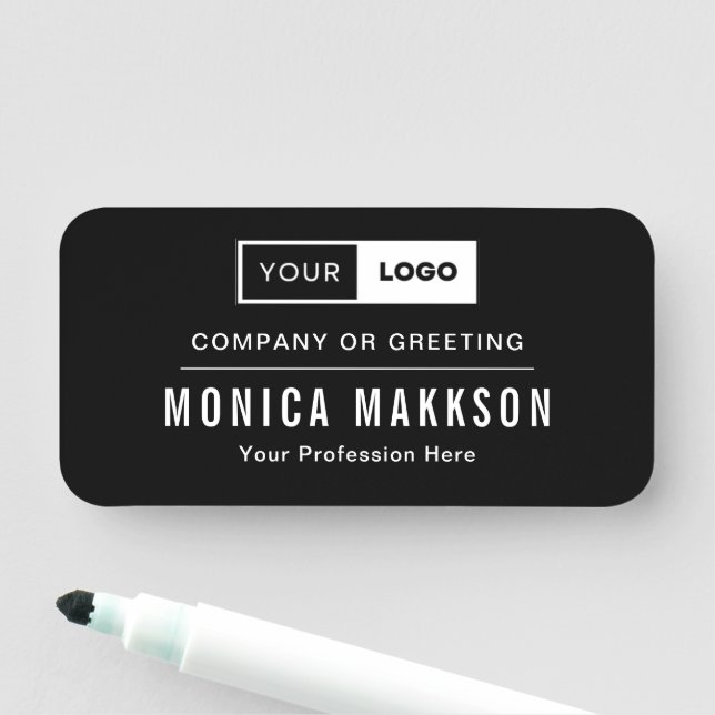 Modern Company Logo Name Tag (In Situ)