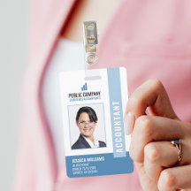 Modern Company Logo Photo Employee ID