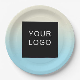 Modern Company Professional Business Logo Gradient Paper Plate