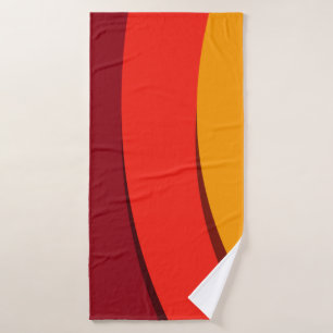 Modern concept template art bath towel