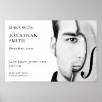 Modern Concert Poster Template Senior Recital