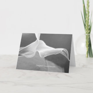 modern Condolence Card one Calla