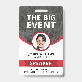 Modern Conference Event Guest Speaker ID Badge