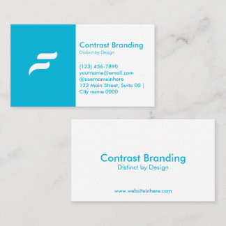 Modern Confident Simple Minimalist Corporate Bold Business Card