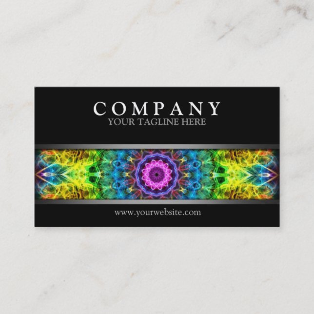 Modern Confused Harmony Business Card (Front)