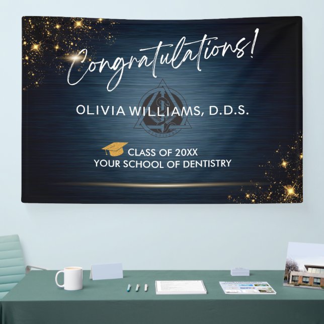 Modern Congratulations Dental Graduate DDS DMD Banner (Tradeshow)