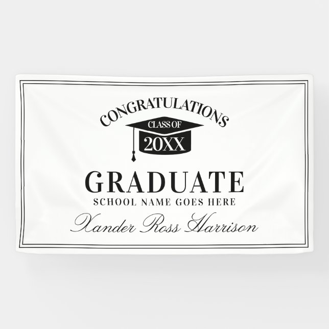 Modern Congratulations Graduate Banner (Horizontal)