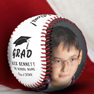 Modern Congratulations Graduate Graduation Photo Baseball