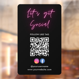 Modern Connect With Us Instagram Facebook Qr Code