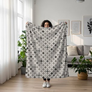 Modern Connected Dot Geometric Throw Blanket