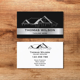 Modern Construction Handyman Carpenter Tools Busin Business Card