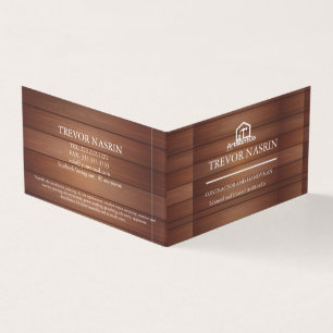 Modern Construction Handyman Carpenter Tools Wood  Business Card