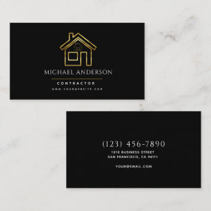 Modern Construction Handyman Carpenter Tools Wood  Business Card