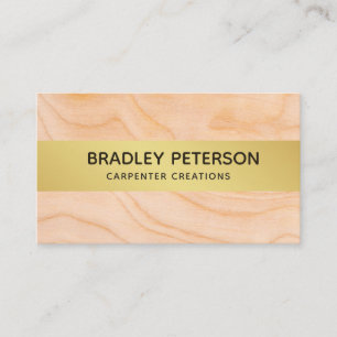 Modern Construction Handyman Carpenter Tools Wood Business Card