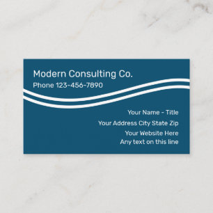 Modern Consulting Service Business Card