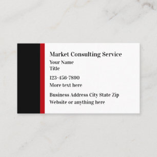 Modern Consulting Service Business Cards