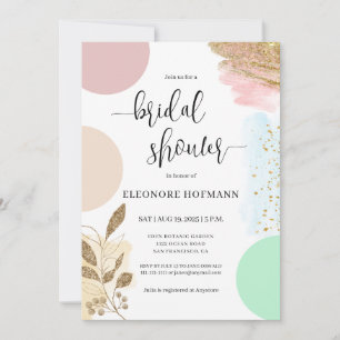 Modern Contemporary Bridal Shower Invitation