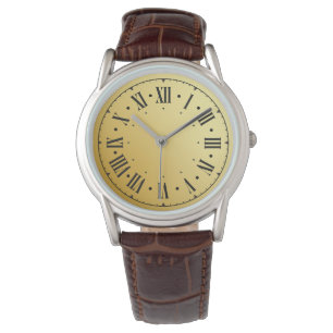 Modern Contemporary Classic Brown Leather Watch