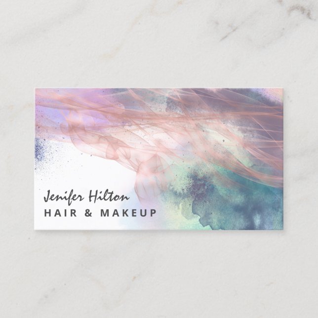 Modern Contemporary elegant abstract Business Card (Front)