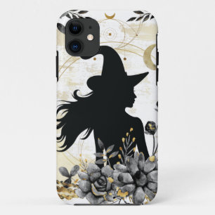 Modern contemporary Halloween witch 3 Case-Mate iPhone Case