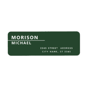 Modern contemporary minimalist green