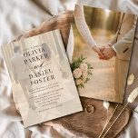 Modern Contemporary Photo Overlay Wedding Invitation<br><div class="desc">Celebrate your special day with this modern contemporary photo overlay wedding invitation, featuring a full-bleed engagement photo with elegant text layered on top. Clean lines and balanced typography create a sleek, editorial-inspired look that feels fresh and timeless. Perfect for couples who want a stylish, photo-centred design that highlights their love...</div>
