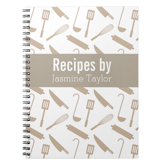 Modern Cooking Utensils Recipe Cook Book (Front)