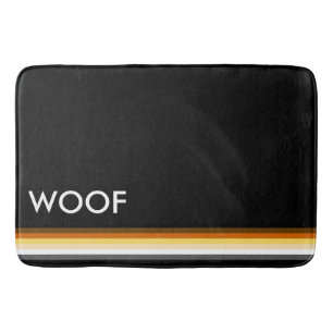 Modern Cool and Elegant Gay Bear Pride Flag WOOF Bath Mat