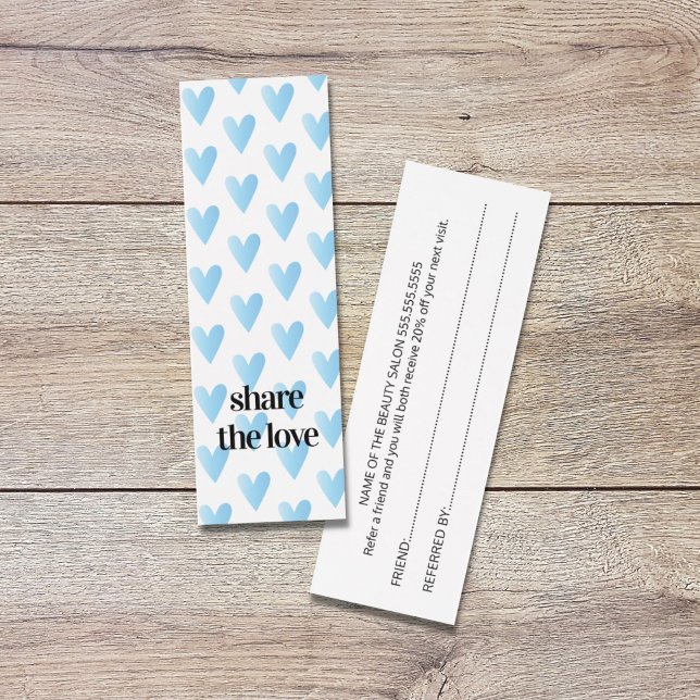 Modern Cool Blue Hearts Beauty Salon (Creator Uploaded)