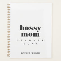 Modern Cool Bossy Mum Cream Brown Personalised