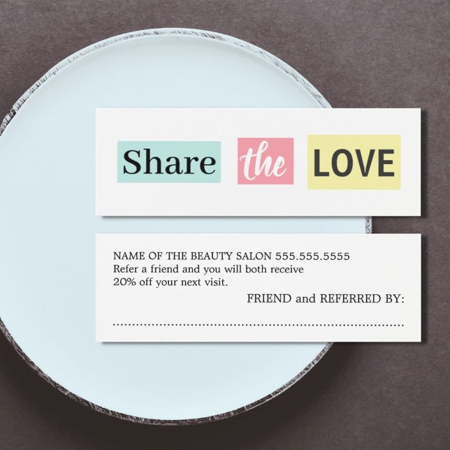 Modern Cool Colourful Beauty Salon Referral (Creator Uploaded)