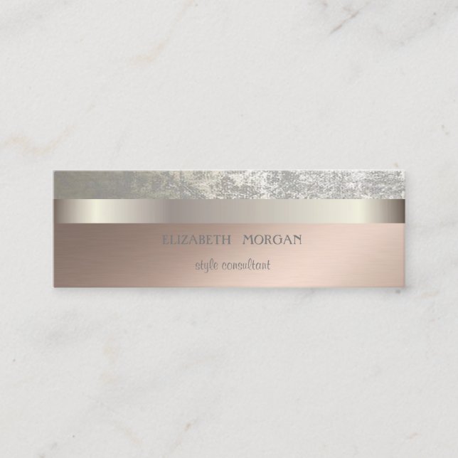 Modern Cool Elegant Professional Mini Business Card (Front)