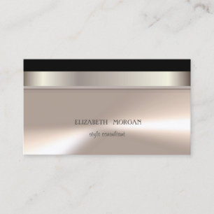 Modern Cool Elegant Professional Striped Business Card