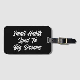 Modern Cool Inspirational Text Quote Men’s Luggage Tag