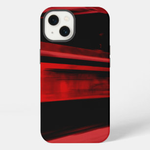Modern, cool motion concept in red and black iPhone 13 case