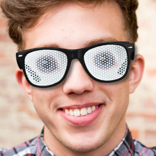 modern cool nerdy white rabbit eyes retro sunglasses