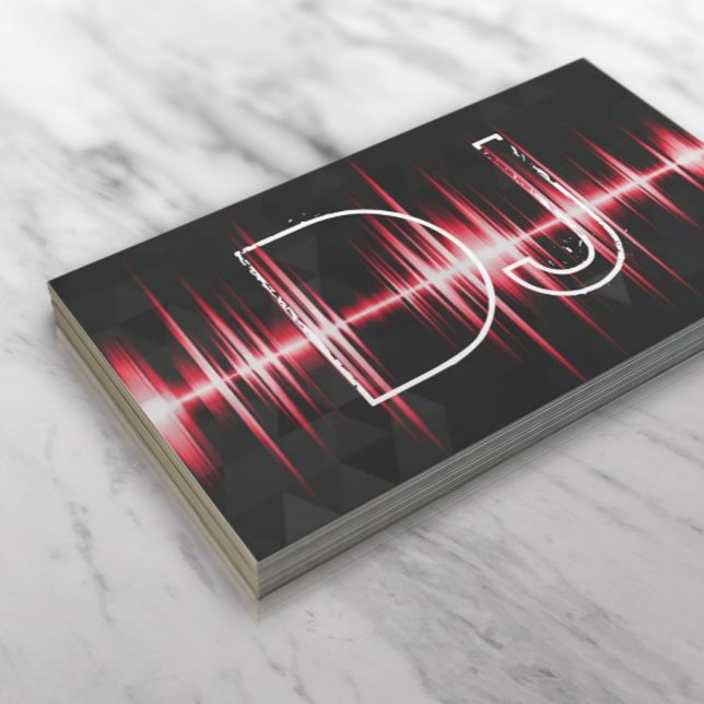 Modern Cool Professional DJ Business Card (Creator Uploaded)